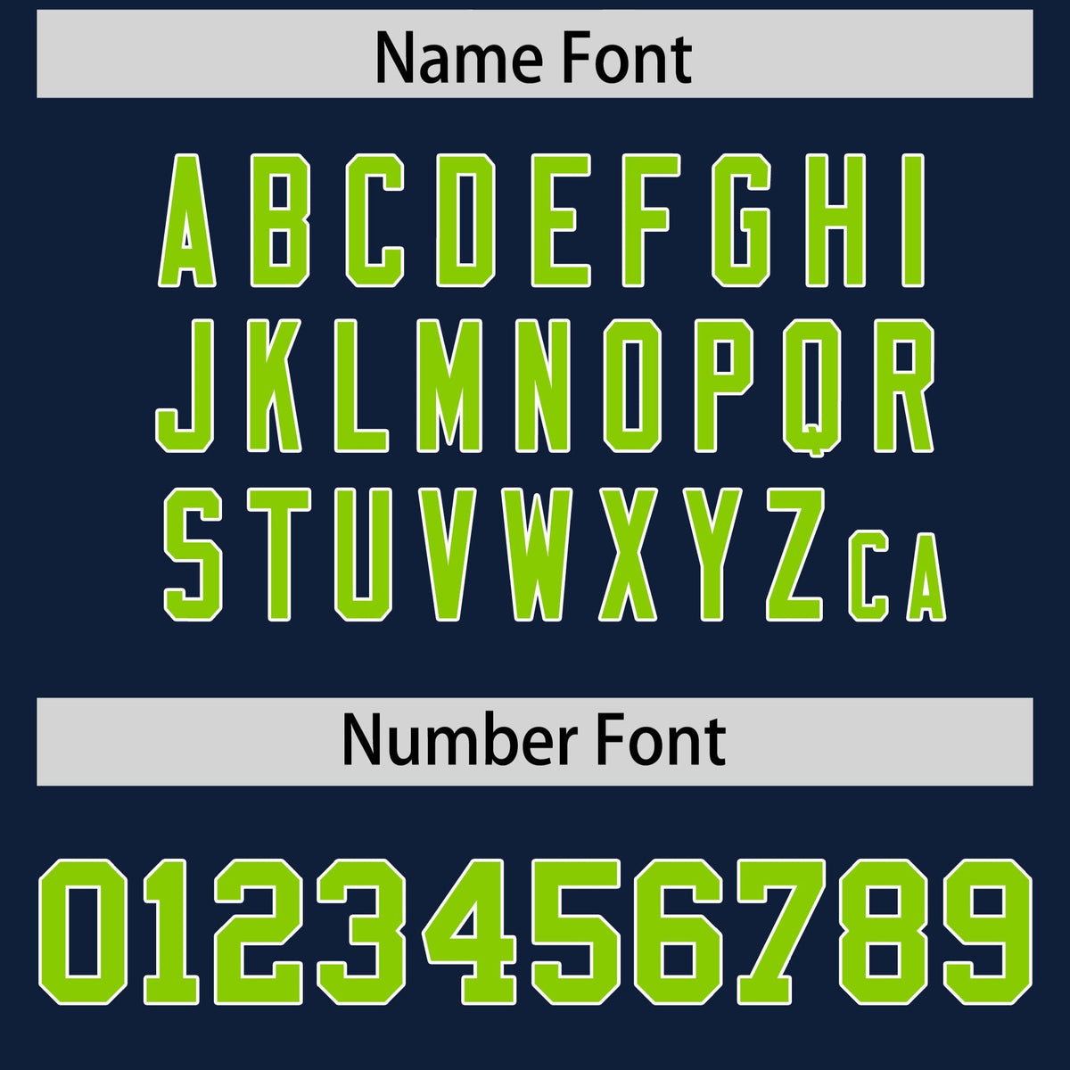 Custom Navy Neon Green Personalized Shoulder Cut Two-Tone Flag Football Jersey