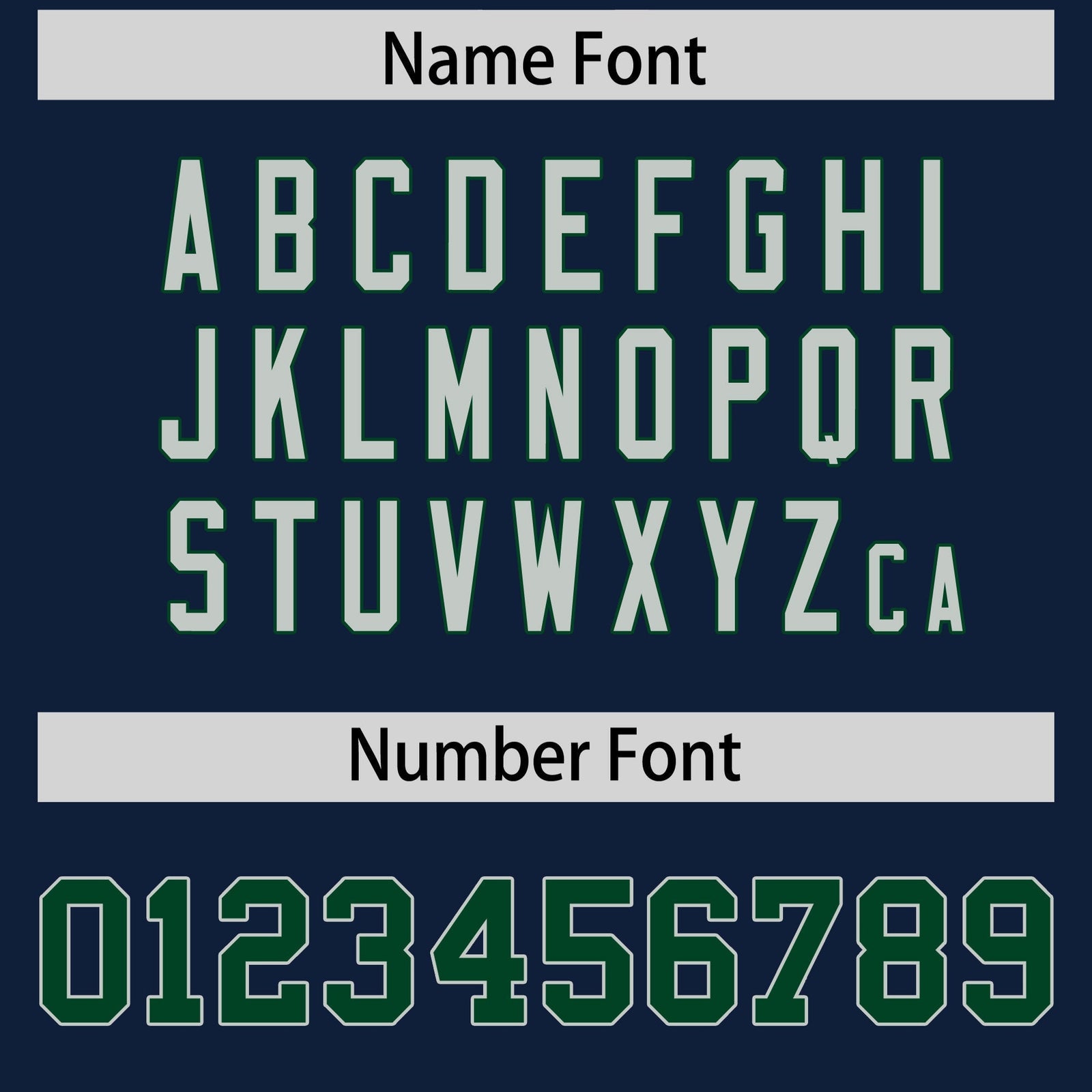 Custom Navy Green Personalized Shoulder Cut Two-Tone Flag Football Jersey