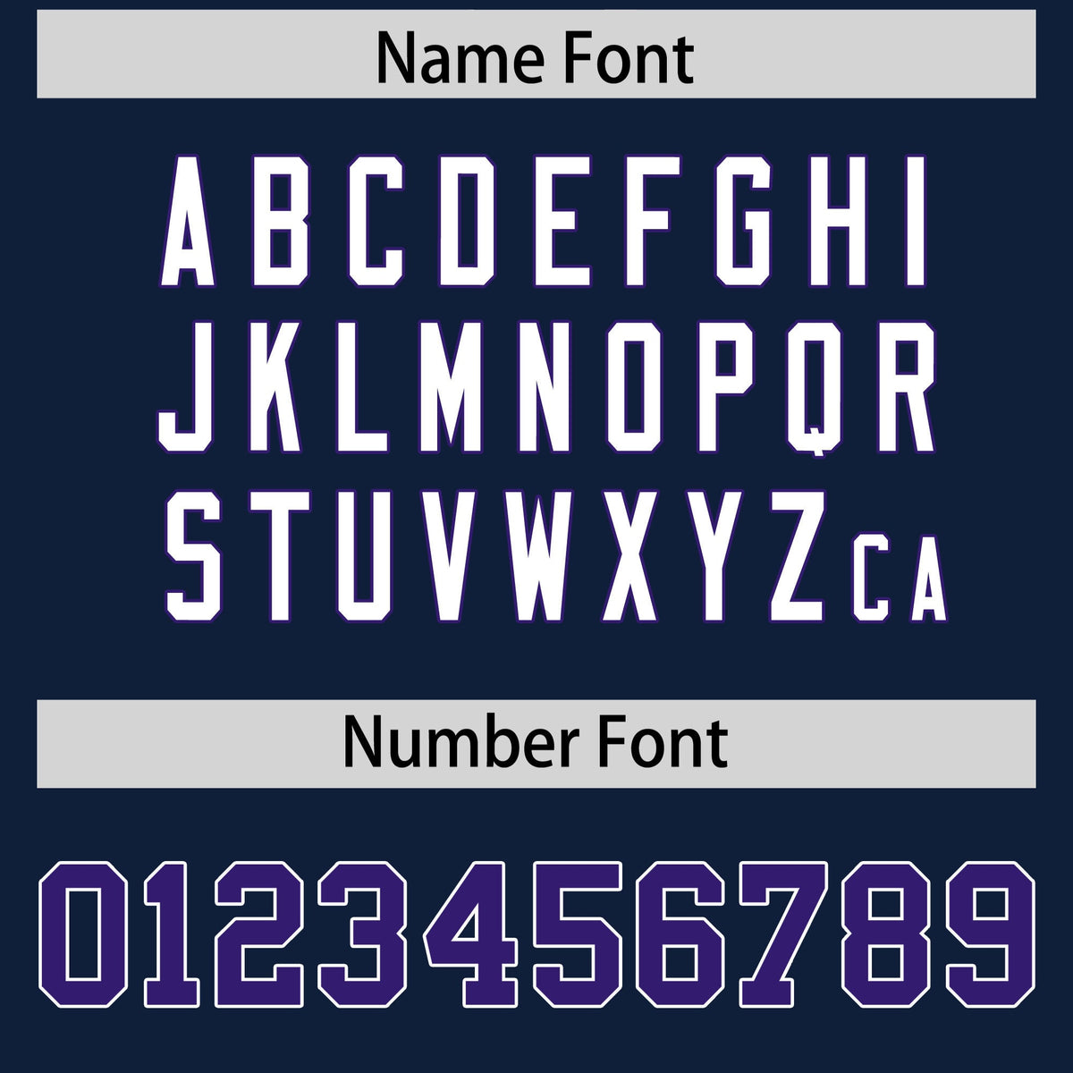 Custom Navy Purple Personalized Shoulder Cut Two-Tone Flag Football Jersey