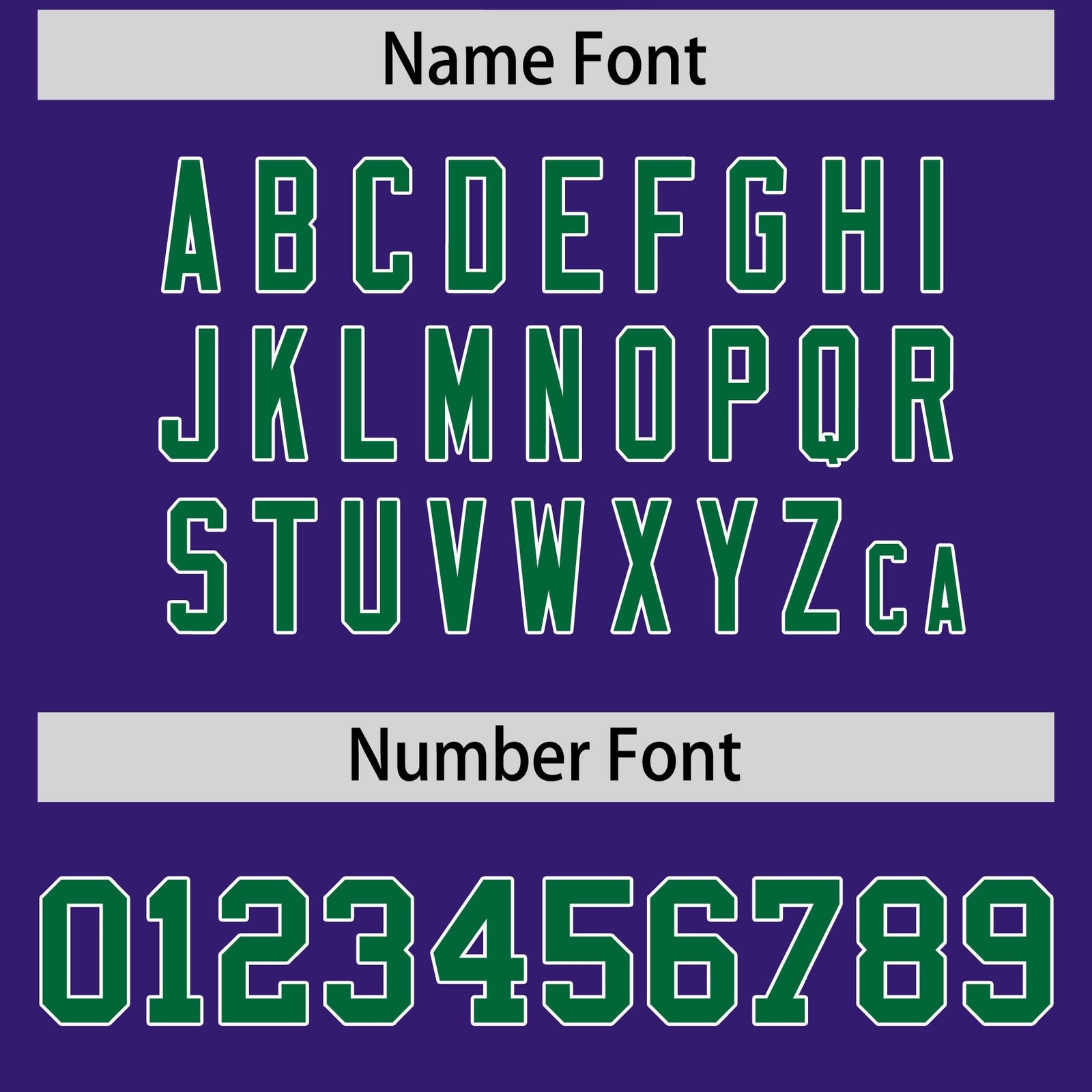 Custom Purple Kelly Green Personalized Shoulder Cut Two-Tone Flag Football Jersey