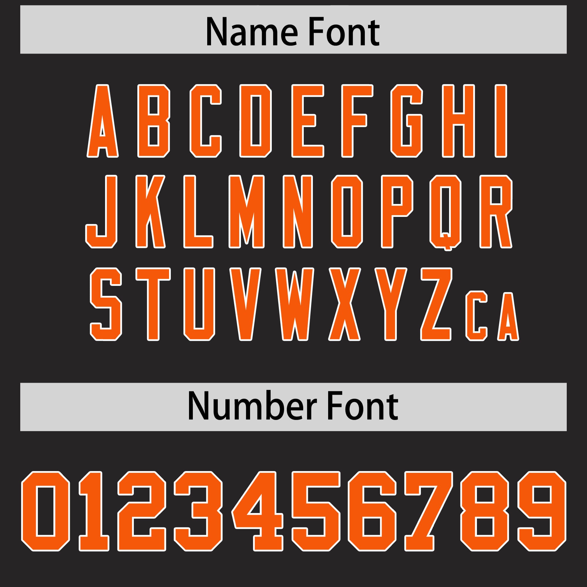 Custom Black Orange Personalized Shoulder Cut Two-Tone Flag Football Jersey