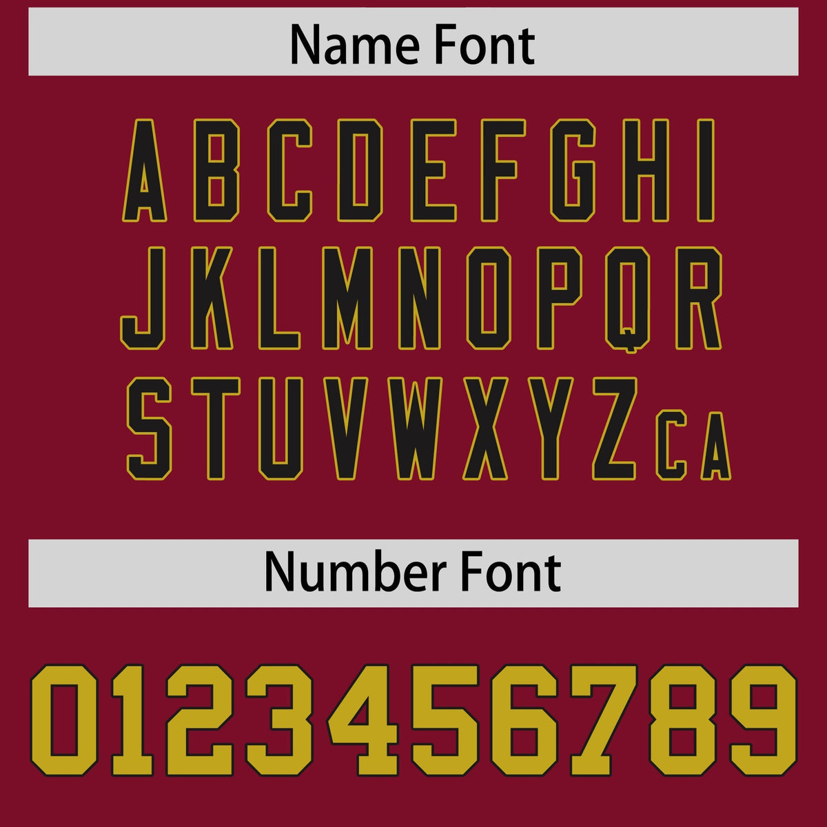 Custom Cardinal Old Gold Personalized Shoulder Cut Two-Tone Flag Football Jersey