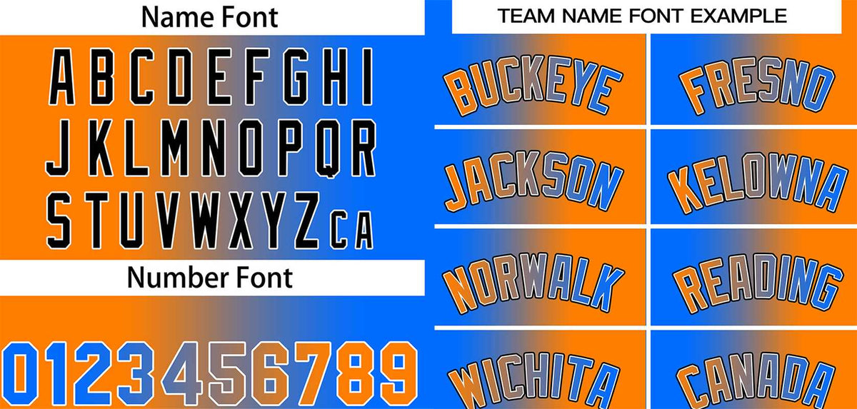 Custom Blue Orange Black-Orange Gradient Fashion Tops Bull Basketball Jersey