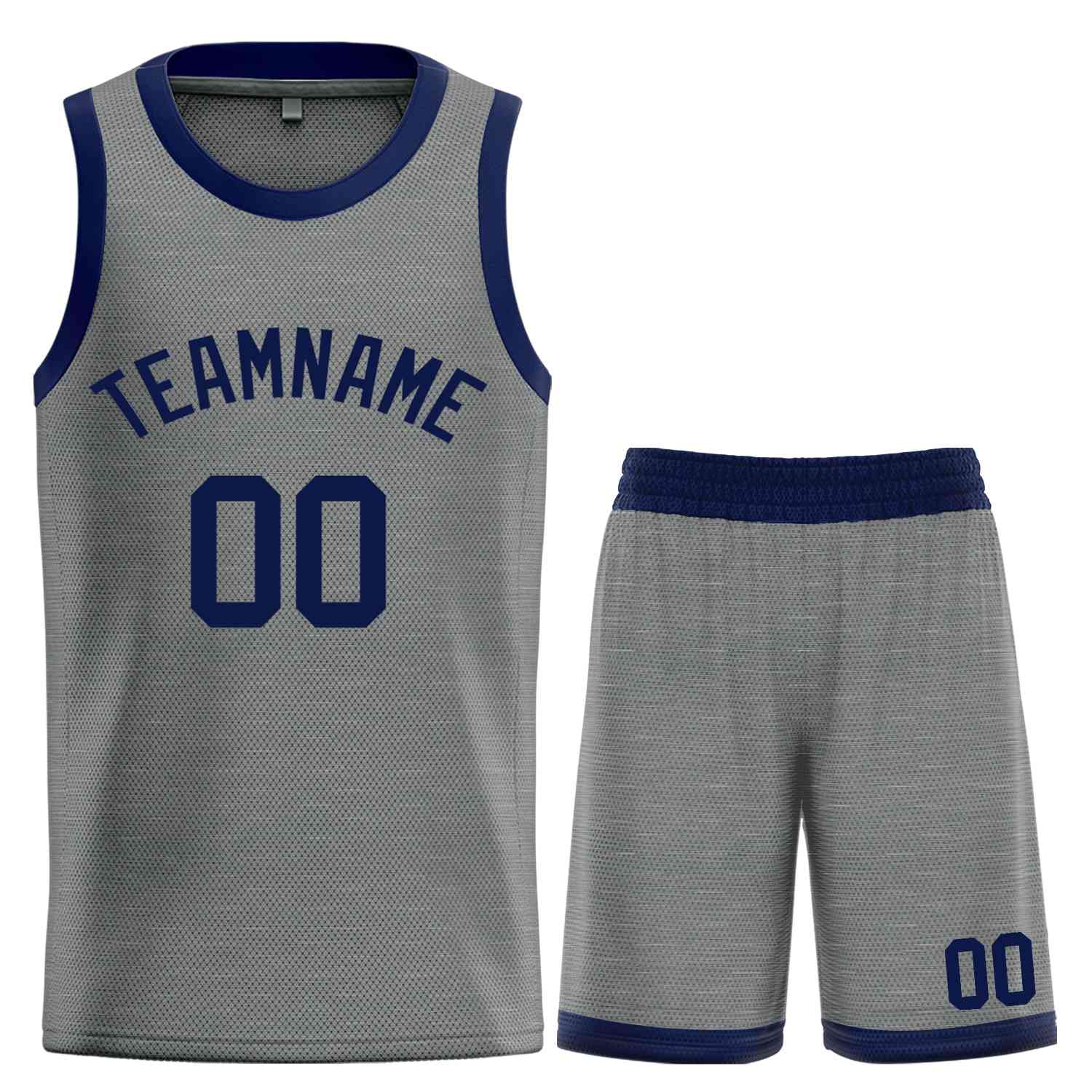 Custom Dark Gray Navy- Classic Sets Bull Basketball Jersey