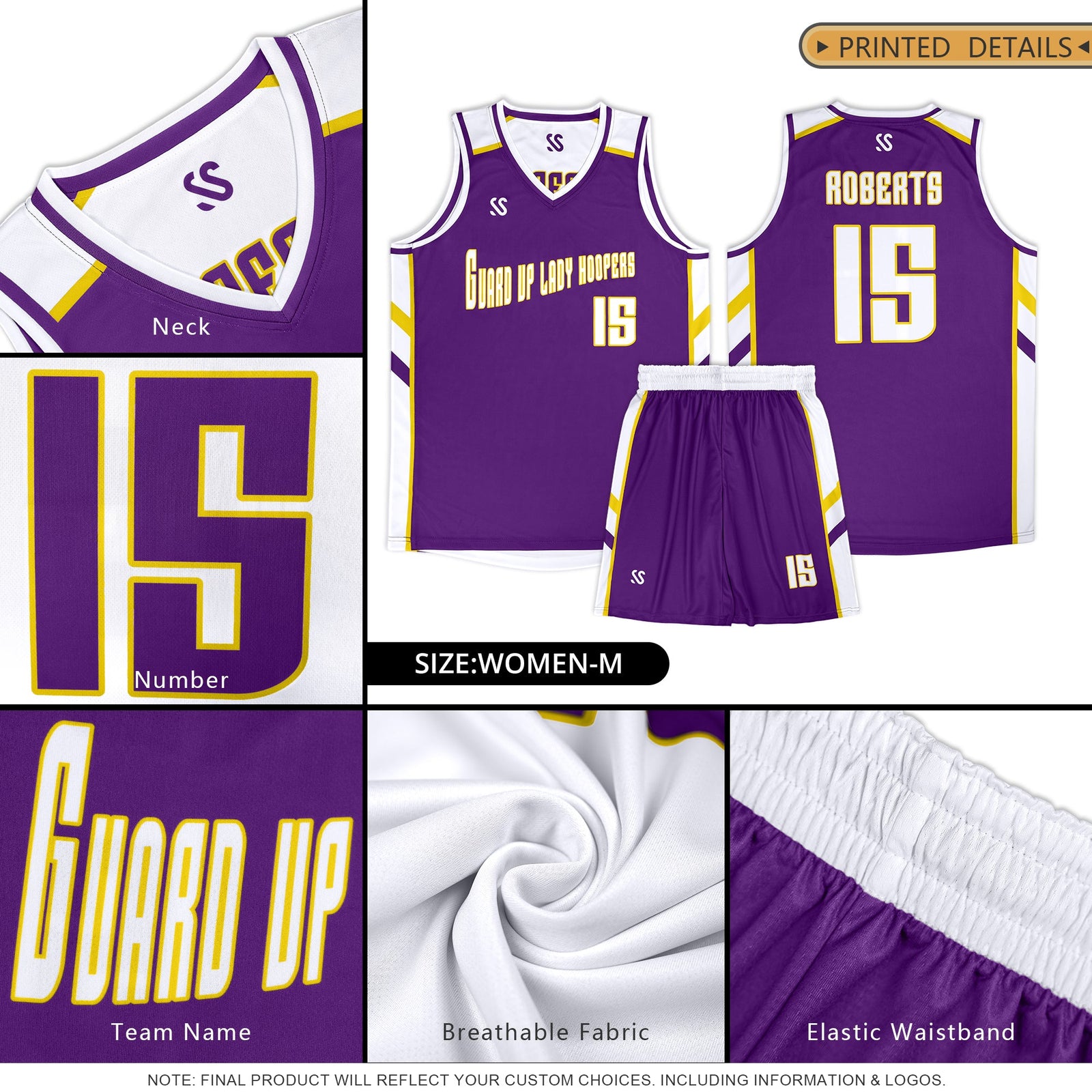 Custom Purple White Double Side Sets Men Basketball Jersey