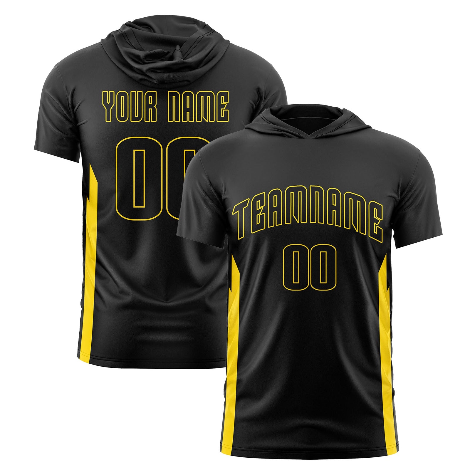 Custom Black Hoodie Long Sleeve Quick Dry Lightweight