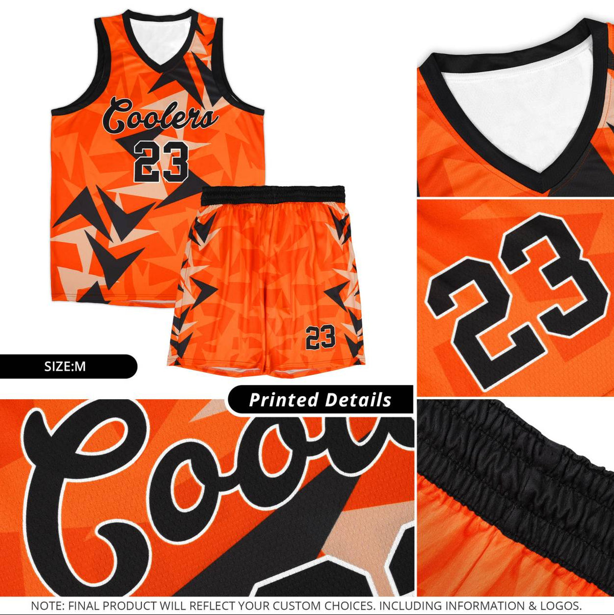 Custom Gold Boomerang Pattern Sets Basketball Jersey