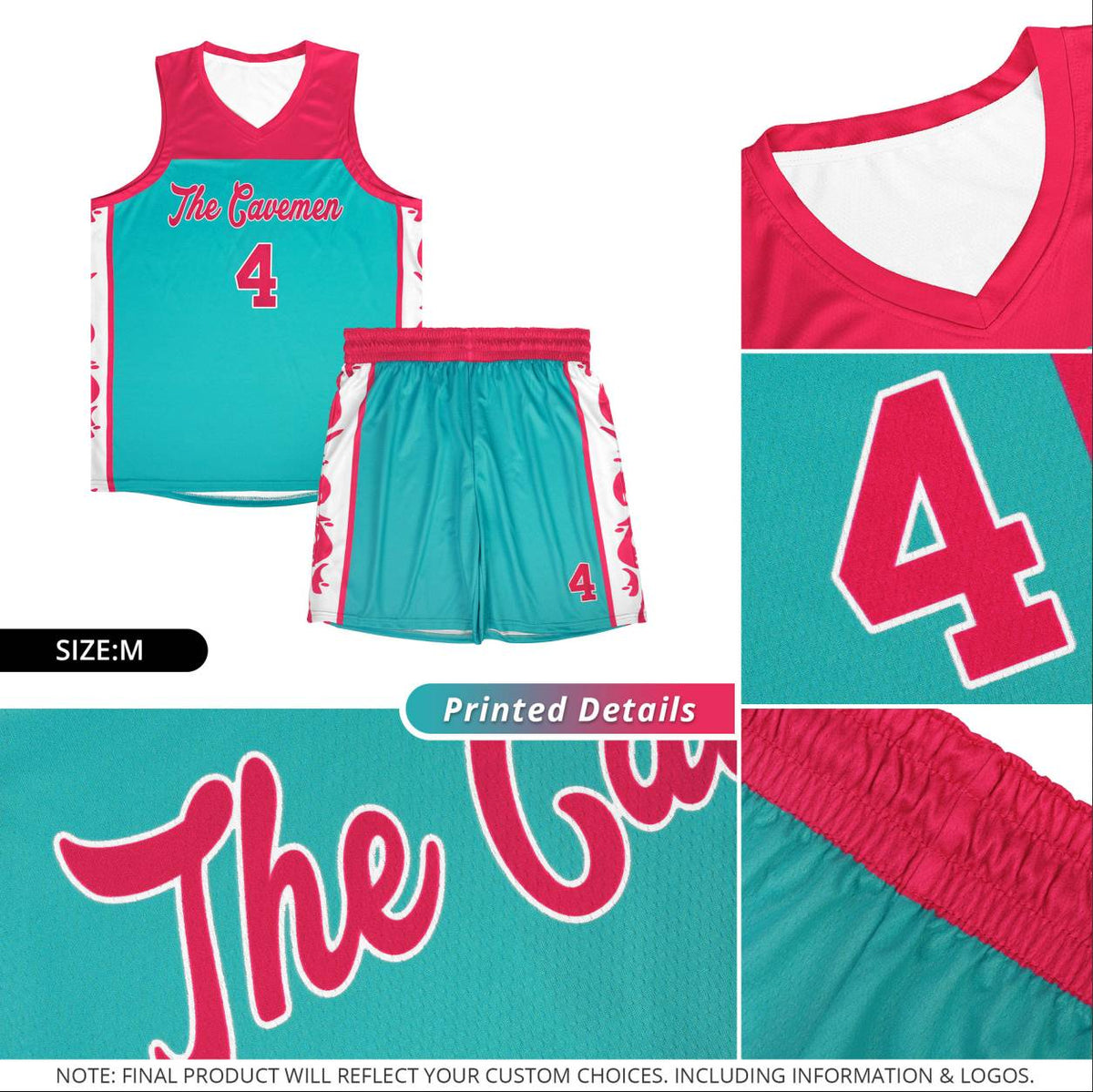Custom White Side Pattern Sports Uniform Basketball Jersey