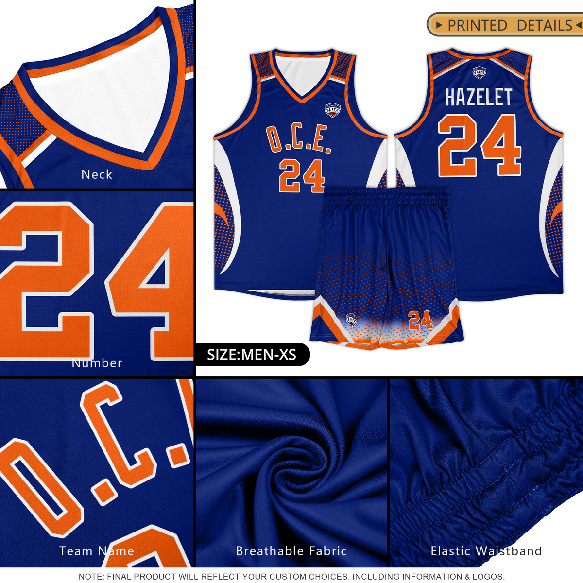 Custom Orange Aqua-White Graffiti Pattern Sets Points Element Basketball Jersey